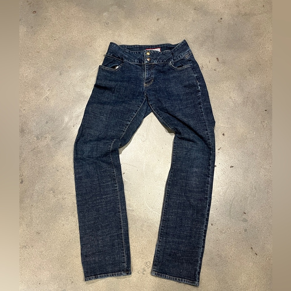 Vintage Old Navy skinny jeans, altered at waist for sinch.